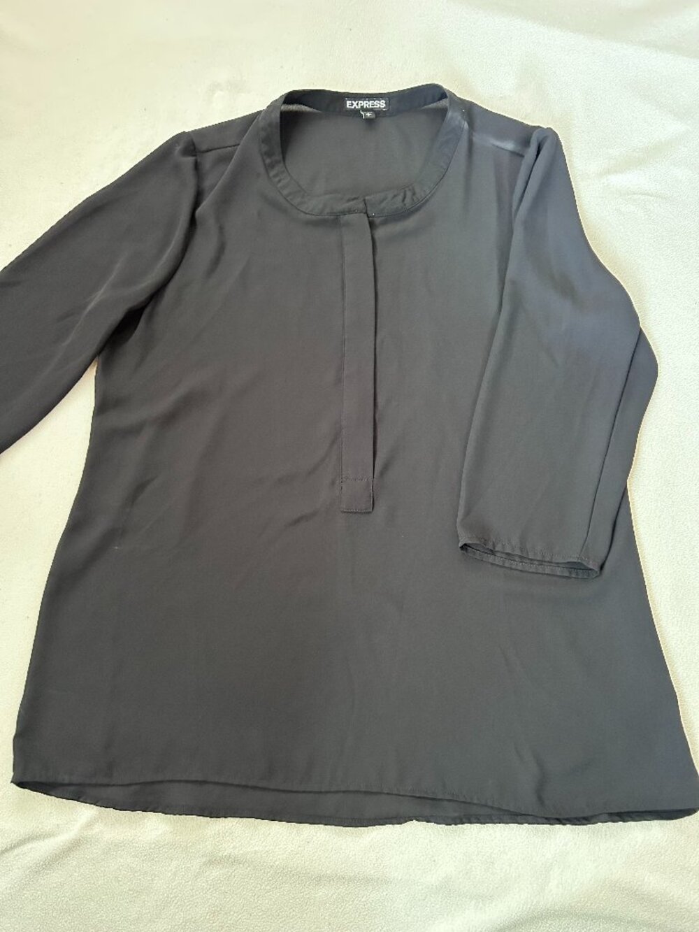 Express Black 3/4 Sleeve Blouse | Women's Size Medium